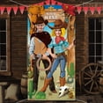 thumbnail image 4 of Decoración para fiestas, diseño western cowboy, accesorios para fotos, 180 x 90 cm, color azul, 4 of 7
