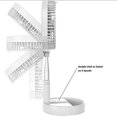 thumbnail image 2 of Battery Operated Fan Foldable Table Desk Floor Pedestal Fan 4 Speeds Portable 8-inch Fan, 2 of 7