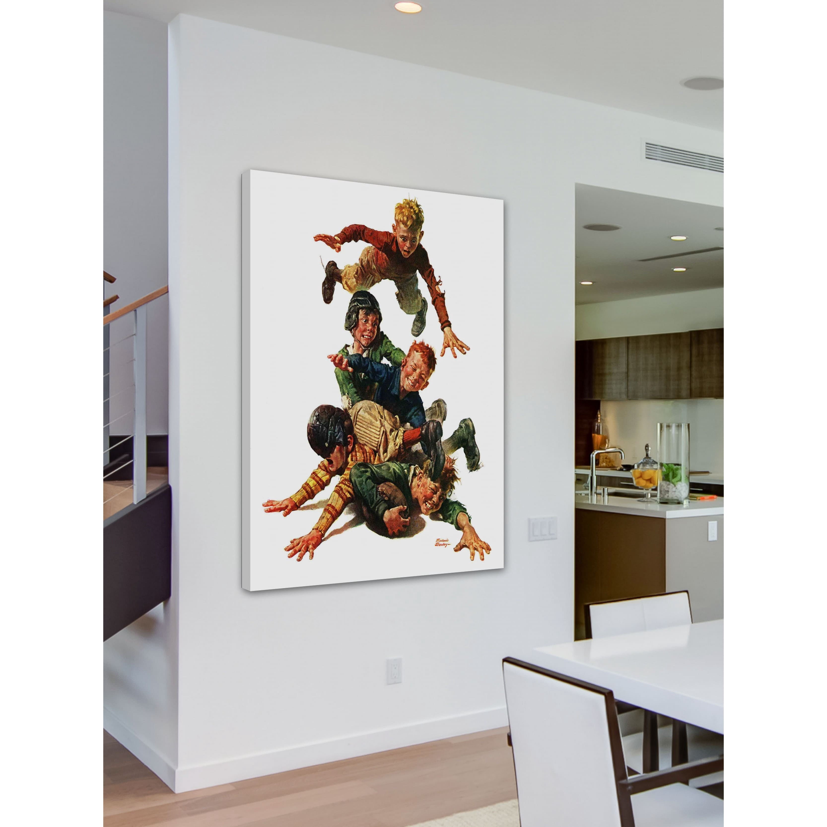 Marmont Hill Tackle by Frederic Stanley Painting Print on Canvas