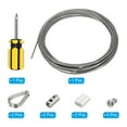 thumbnail image 3 of Unique Bargains 5/64' Wire Rope Kit, PVC Coated Stainless Steel Cable, 20ft, 3 of 4