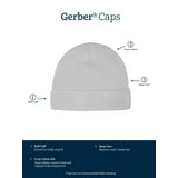 Gerber 4pc Baby Caps - Blue/ Ivory (0-6M) main image 1