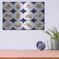 thumbnail image 4 of Luxe Metal Art 'Gilded Zodiac Signs' by Sue Schlabach, Metal Wall Art, 16"x12", 4 of 7