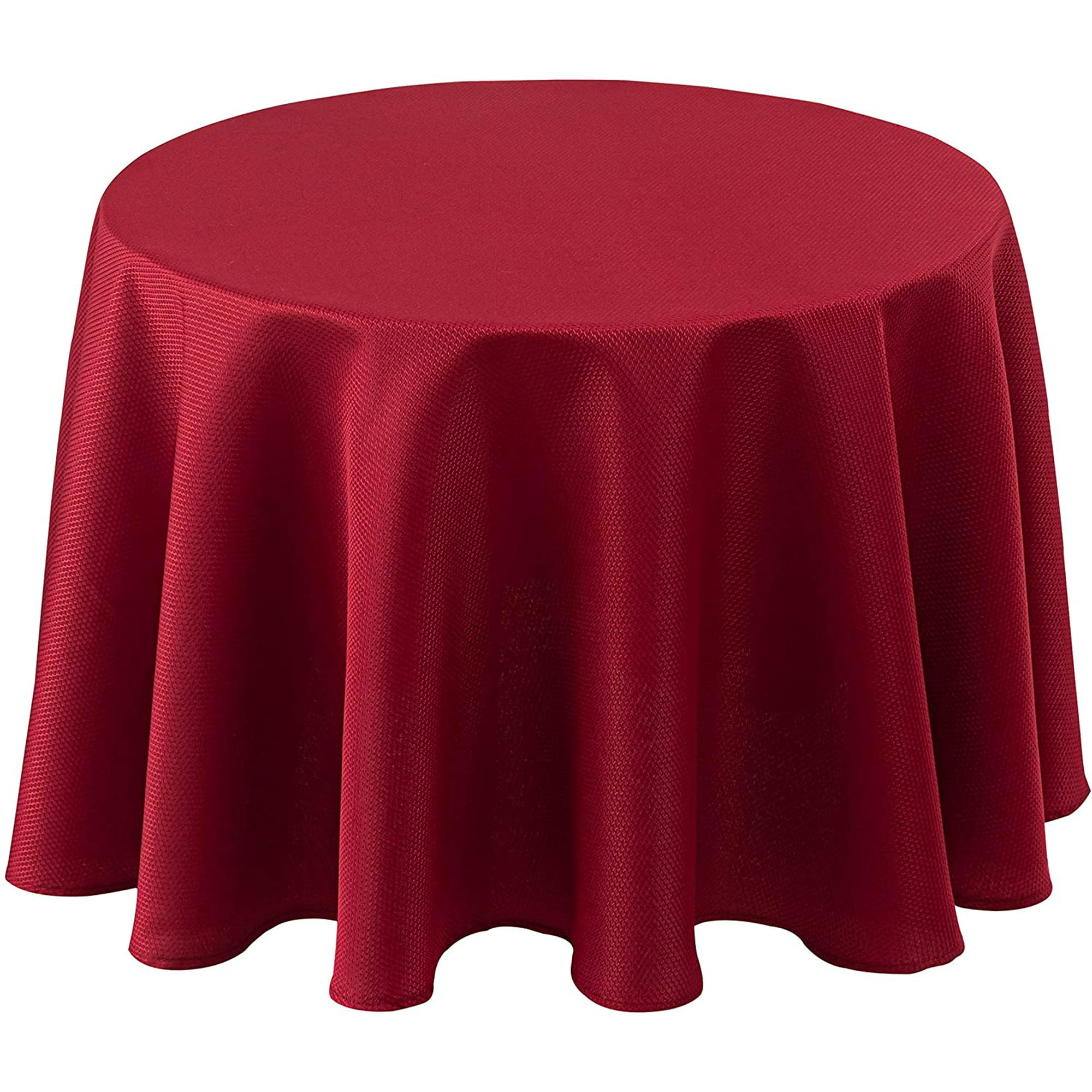 Biscaynebay Textured Fabric Tablecloths 70 Inches in Diameter Round, Red  Water Resistant Spill Proof Machine Washable Tablecloths for Dining,  Kitchen, Wedding & Parties,etc Machine Washable | Walmart Canada