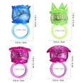 thumbnail image 2 of 24 Pcs LED Finger Rings Love Flower Crown Shape Flashing Rings Jelly Rings Light Up Toys for Raves Parties, 2 of 7