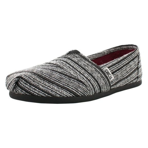 Toms Classic Silver Metallic Stripe 10008950-SLV Women, Color: Silver