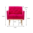 thumbnail image 7 of Accent Chair, Leisure Single Sofa with Rose Golden Feet, 7 of 7