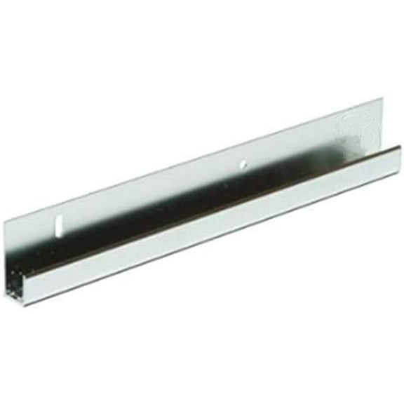 72" Mirror Bottom J Channel Extruded Aluminum, Bright Silver (1 PCS) - Used to Securely Mount Wall Mirrors