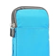thumbnail image 3 of Eigraketly Bolso de lona a cuadros, bolso ligero y moderno para diario, cinturón, bolso para teléfono móvil, bolso colgante, funda protectora Mochilas de mochilero azul oscuro, 3 of 6