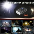 thumbnail image 4 of RONY 1000 Lumen Rechargeable Mountain Bike Light Set, Waterproof Safety Bike Front & Rear Light for Road Mountain Night Riding, Black, 4 of 10