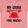 thumbnail image 4 of Inktastic My Gram Loves Me Grandchild Boys or Girls Baby T-Shirt, 4 of 5