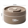 thumbnail image 3 of 2X Contenedor de Almuerzo Caliente para Alimentos,Contenedor de Almuerzo TéRmico de Acero Inoxidable Caja Bento TéRmica PortáTil Contenedor de Alimentos MarróN B, 3 of 6