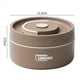 thumbnail image 2 of 2X Contenedor de Almuerzo Caliente para Alimentos,Contenedor de Almuerzo TéRmico de Acero Inoxidable Caja Bento TéRmica PortáTil Contenedor de Alimentos MarróN B, 2 of 4