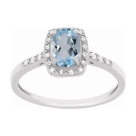 925 Sterling Silver Natural Sky Blue Topaz Gemstone Silver Jewelry Ring For Womens