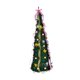 thumbnail image 1 of Árboles de Navidad plegables, árboles de Navidad con lazos, adornos de cinta y árboles de Navidad plegables. 39 pies, 1 of 9
