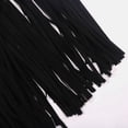 thumbnail image 6 of Karymi Maxi Dress Solid Halter Mini Dress with Long Flowing Fringe, Deep V Neck Suede-Like Bodycon Side Slit Party Date Dress Easter Dress, 6 of 9