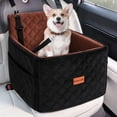 thumbnail image 2 of DOMIPET Dog Car Seat for Small/Medium Dogs Up to 35lbs, Elevated Cushion Memory Foam Pet Booster Seat,Travel Safety Per Car Bed with Washable Removable Cover, Storage 2 Pockets, 2 of 9
