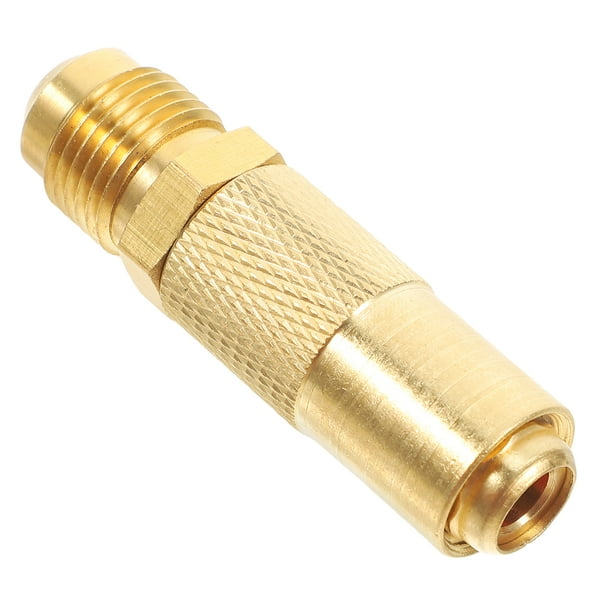 Adaptador de gas natural de 3/8", conexión rápida para parrillas y adaptador de propano de latón para equipos de cocina al aire libre.