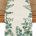 thumbnail image 5 of DJN 2025 New Decorative Table Banner Spring And Summer Table Flag Flowers Small Pattern Living Room Table Insulation Linen Tablecloth Wedding Table Flag Table Flag Cloth White One Size, 5 of 5