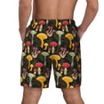 thumbnail image 2 of Lsque Mens Swim Trunks Mushrooms And Fern Stems Pattern - Bathing Suit Compression Liner - Beach Swim Shorts Swimwear - (S-3XL) - Stretch Quick Dry -X-Large, 2 of 9