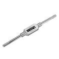 thumbnail image 4 of Uxcell M4-M12 Tap Wrench Handle Adjustable Bar  Holder Straight Tapping Wrench Zinc Alloy Silver Tone 1pcs, 4 of 5
