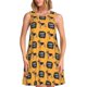 thumbnail image 1 of Fotbe German Shepherd Woof Vestido de Verano sin Mangas para Mujer – Vestido Midi Línea A, Estilo Camiseta Floral, Vestido Playero Casual y Fluido, 1 of 7