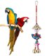 thumbnail image 1 of Juguete para pájaros, pájaro loro, pájaro colgante colorido, juguete para masticar, juguete colgante para pájaros, máxima confiabilidad, 1 of 9