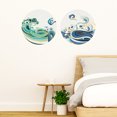 thumbnail image 3 of 1pc PVC Wall Stickers Wall Decoration Wave Pattern 390x800mm 1pc, 3 of 6
