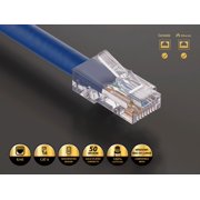 Cable Leader Cat 6 Ethernet Cable 4 ft - Blue | Cat6 RJ45 LAN Patch Cord, Non-Booted