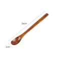 thumbnail image 3 of 5PCS Wood Spoon Practical Long Handle Coffee Spoon Dessert Spoon Tea Spoon, 3 of 8