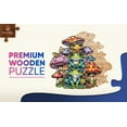 thumbnail image 2 of Nestologi Frog and Mushroom Premium Wooden Jigsaw Puzzle for Adults - Large - 5 Hours to Complete, 2 of 10