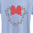 thumbnail image 2 of Disney - Christmas Lights Minnie Head - Women's Short Sleeve Graphic T-Shirt, 2 of 4