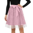 thumbnail image 4 of DHFJKG Womens Tulle Midi Skirts Polka Dot Layered Bow Skirt Dancewear Stage Show Flowy A Line Stylish Skirt, 4 of 9