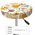 thumbnail image 4 of Gukieu Whimsical Fox Floral Garden Print Round Chair Cover, Dust-proof and Non-slip Bar Chair Protective Cover, Suitable for Bars, Restaurants, Offices-14 inch, 4 of 7