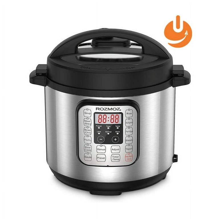 11-in-1 6Qt Electric Pressure Cooker Stainless Steel One-Touch Electric  Pressure Pot with Digital LED Screen RP30 