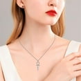 thumbnail image 3 of Coachuhhar Ankh Necklace for Men Women 925 Sterling Silver Ankh Cross Pendant Eye of Horus Ancient Egyptian Jewelry Gifts for Men, 3 of 6