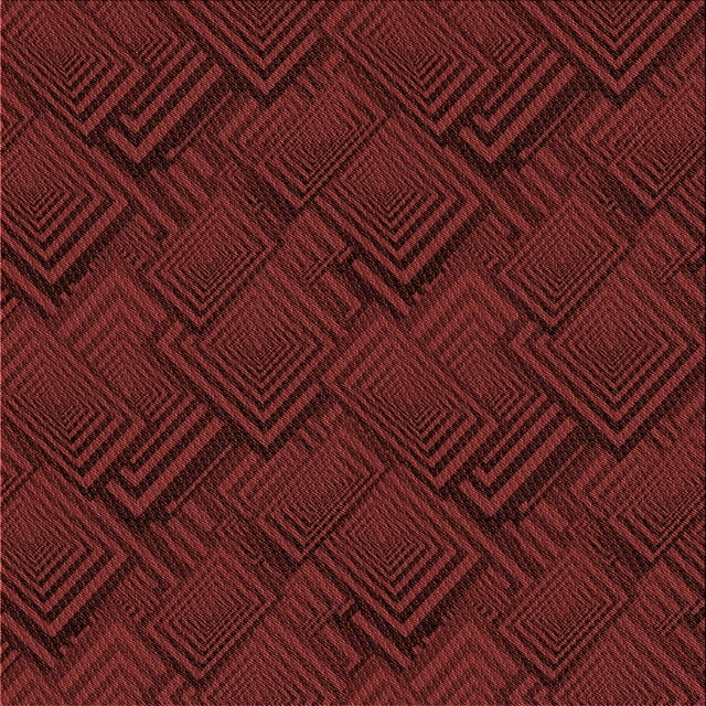 Ahgly Company Tapis d'Intérieur Lavable en Machine Carré Rouge Transitionnel, 5 Pieds Carré