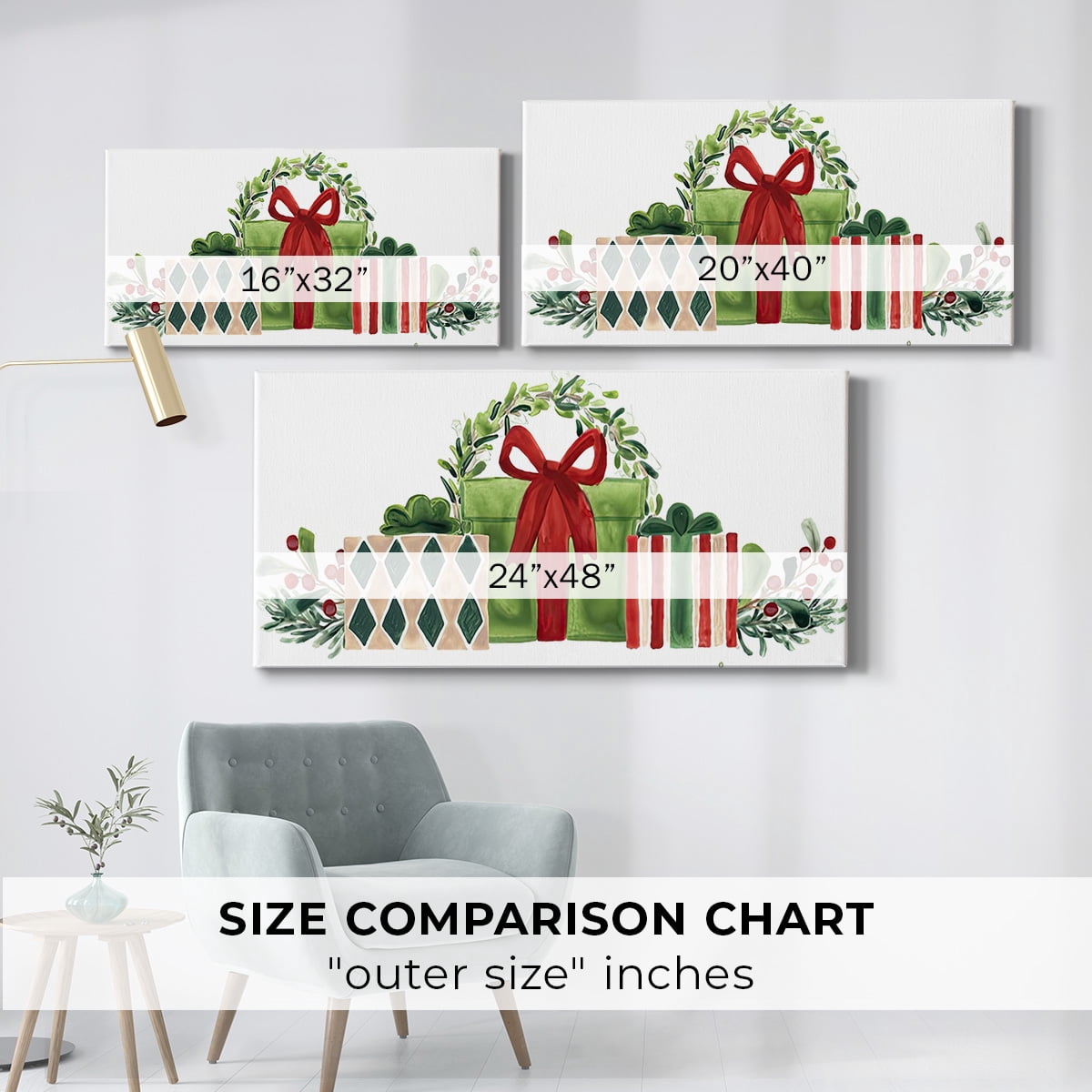 Woodland Holiday Collection D- Gallery Wrapped Canvas