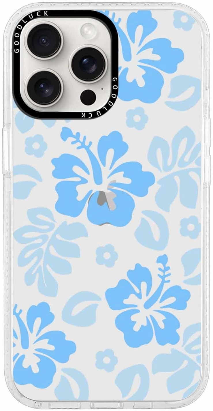 Clear Floral Flower Case for iPhone 16 Pro Max 6.9