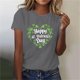 thumbnail image 2 of Mujeres Manga Corta de Verano Tops Impreso Sudadera Casual, Cuello Redondo Blusa Ligera para la Primavera Y el Verano, 2 of 7