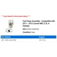 thumbnail image 2 of Fuel Pump Assembly - Compatible with 2011 - 2012 Lincoln MKZ 2.5L 4-Cylinder, 2 of 2