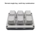 thumbnail image 5 of Sidaley Teclado mecánico para juegos de oficina, Mini teclado USB, a prueba de polvo, teclado programable, accesorios para PC de Videojuegos y accesorios Blanco, 5 of 6