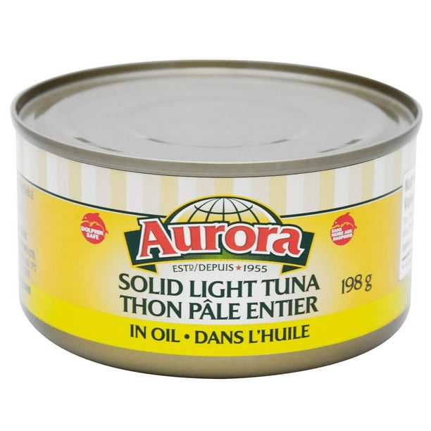 Thon pâle entier Aurora à l’huile 198 g
