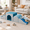 blue, variant on SweHouse Foam Climbing Blocks for Toddlers, 4pcs Multicolor Soft Foam Climbers, PU Leather Climb, Crawl & Slide Activity Set