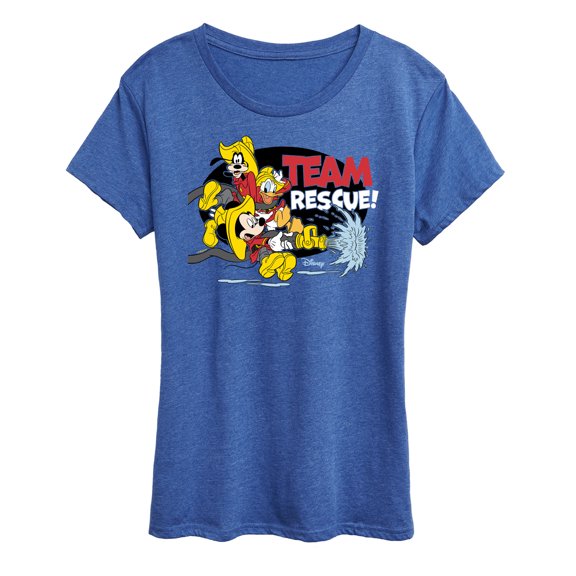 Disney - Firefighter Mickey & Friends - Team Rescue - Women's Short Sleeve Graphic T-Shirt
