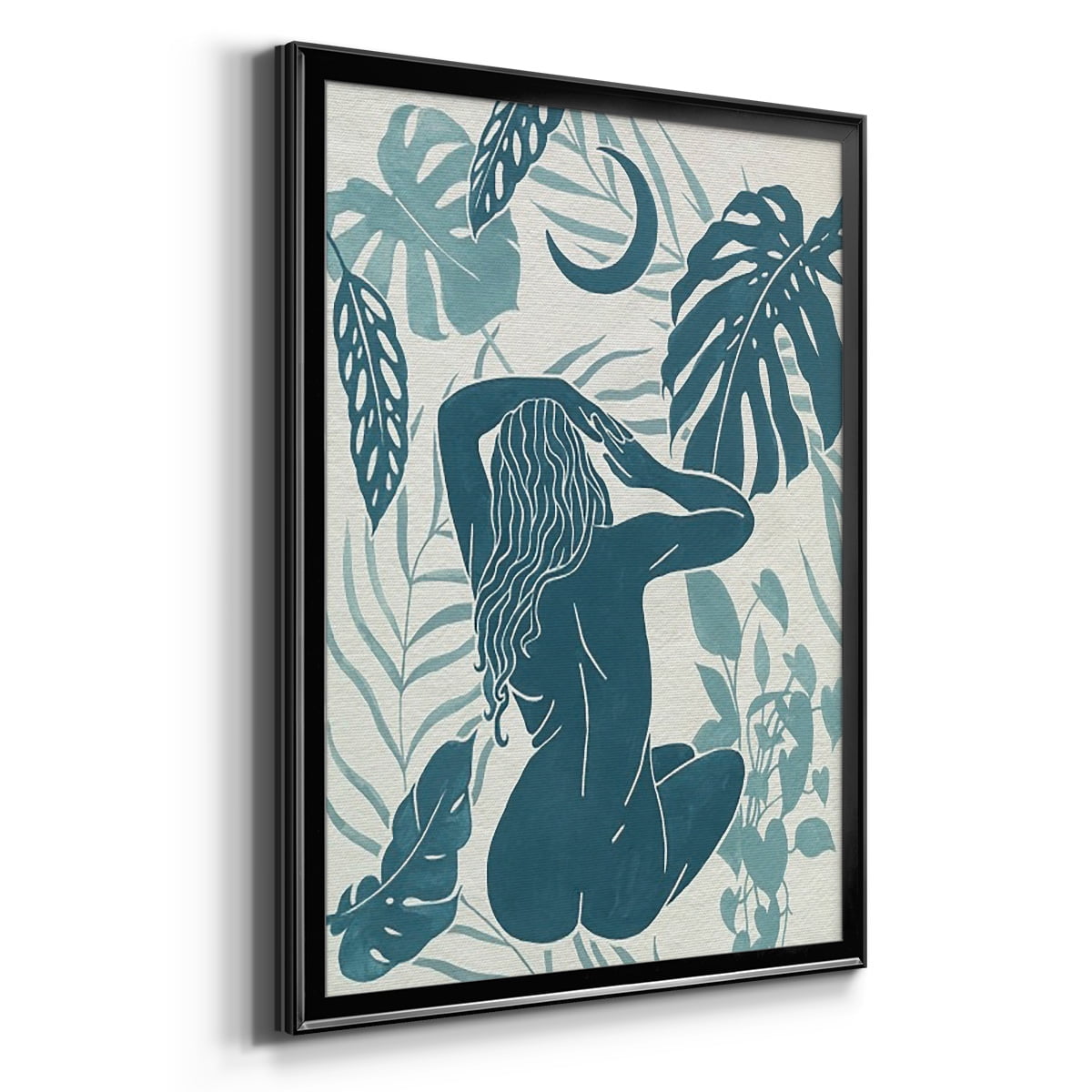 Moon Gazer IV Premium Framed Print, in Gold, Black, or Silver - Ready to Hang