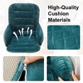thumbnail image 5 of Office Chair Cushion One-Piece Thick Seat Cushion Padded with Backrest for Butt and Back Support, Green, 5 of 7