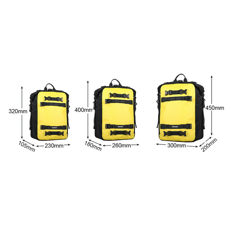 Large Capacity Motorcycle Bag Waterproof Luggage Pack Multi-function Motorbike Saddle Rack Trunk Luggage Bags, Size: 10L, Black