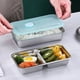 thumbnail image 2 of Recipientes de Acero Inoxidable con Tapa para Refrigerios, Reutilizables, de 2 Compartimentos, para Viajes Escolares y Actividades Al Aire Libre., 2 of 5