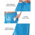 thumbnail image 5 of NORTHYARD Men's 10" Athletic Shorts Mesh Basketball Shorts with Zipper Pockets Gym Lightweight Quick Dry Lakeblue L, 5 of 9