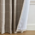 thumbnail image 4 of Elrene Home Fashions Sawyer Windowpane Plaid Blackout Window Curtain, Taupe, 52" x 95", 4 of 7
